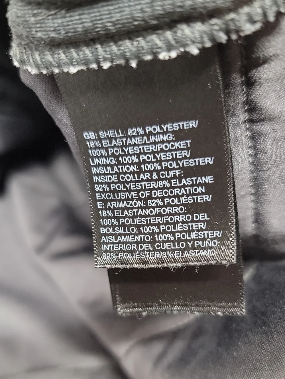 The North Face Men's Charcoal Gray Quilted Snap-Placket Pullover Sz Large
